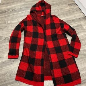 Long warm sweater cardigan